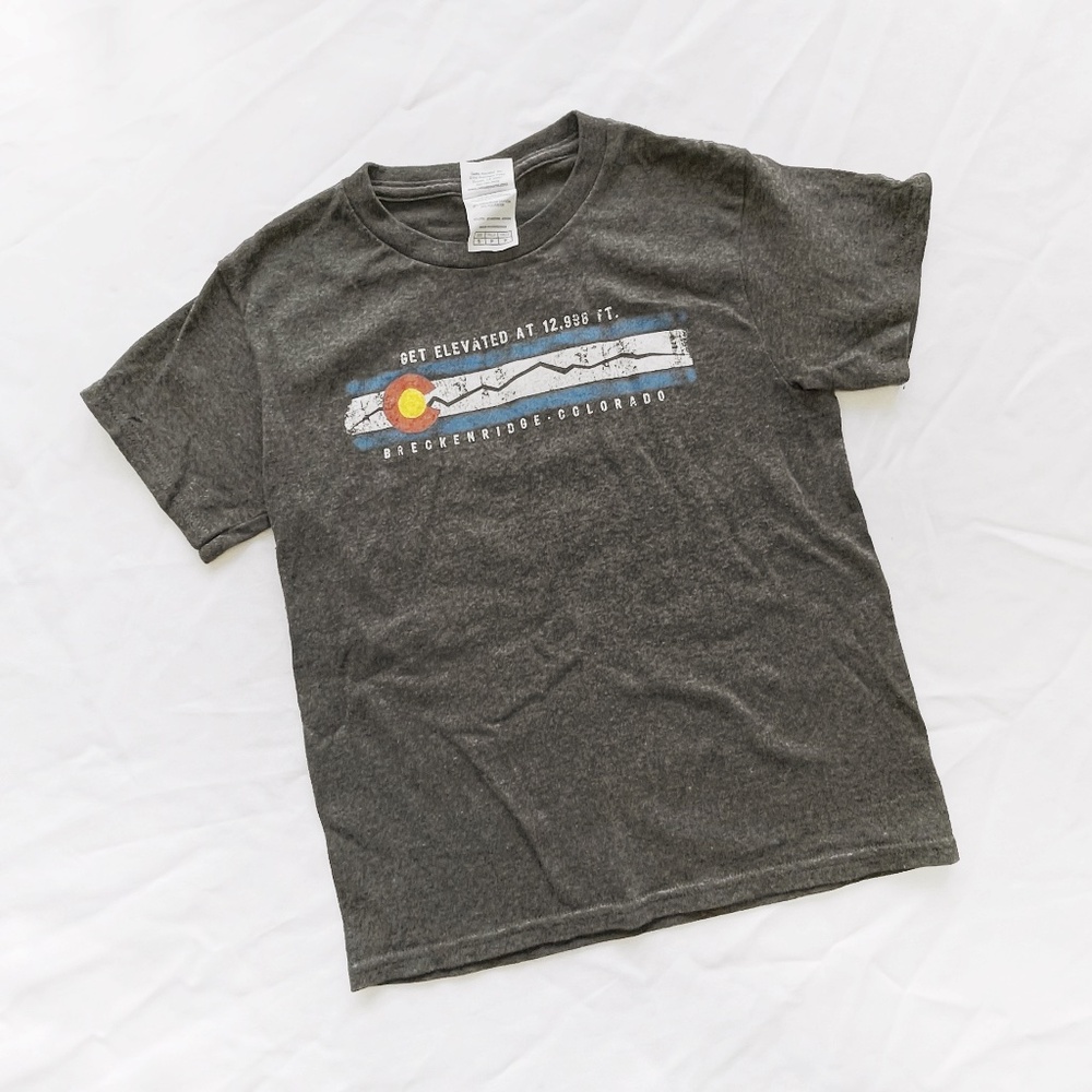 heather grey Colorado state graphic tee